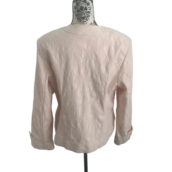 Tabi Blush Pink Jacquard Blazer Jacket - Picture 6 of 10
